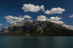 Mount Inglismaldie next to lake Minnewanka